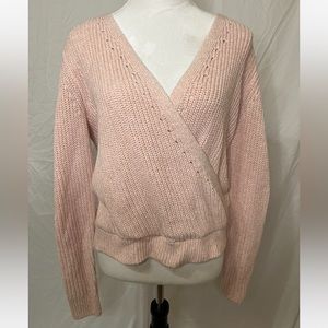 Abercrombie & Fitch Wrap Pink Knitted Sweater